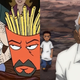 L to R: Aqua Teen Hunger Force (YouTube) and The Boondocks (YouTube)